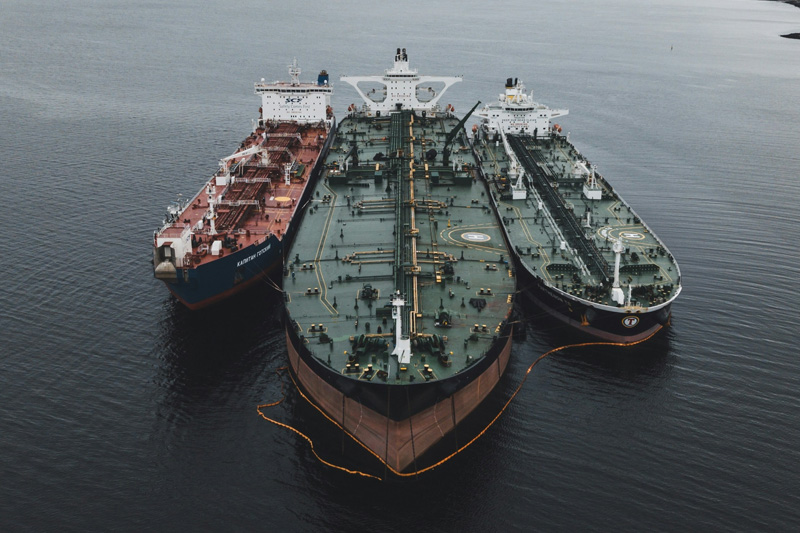 Oil tanker ship